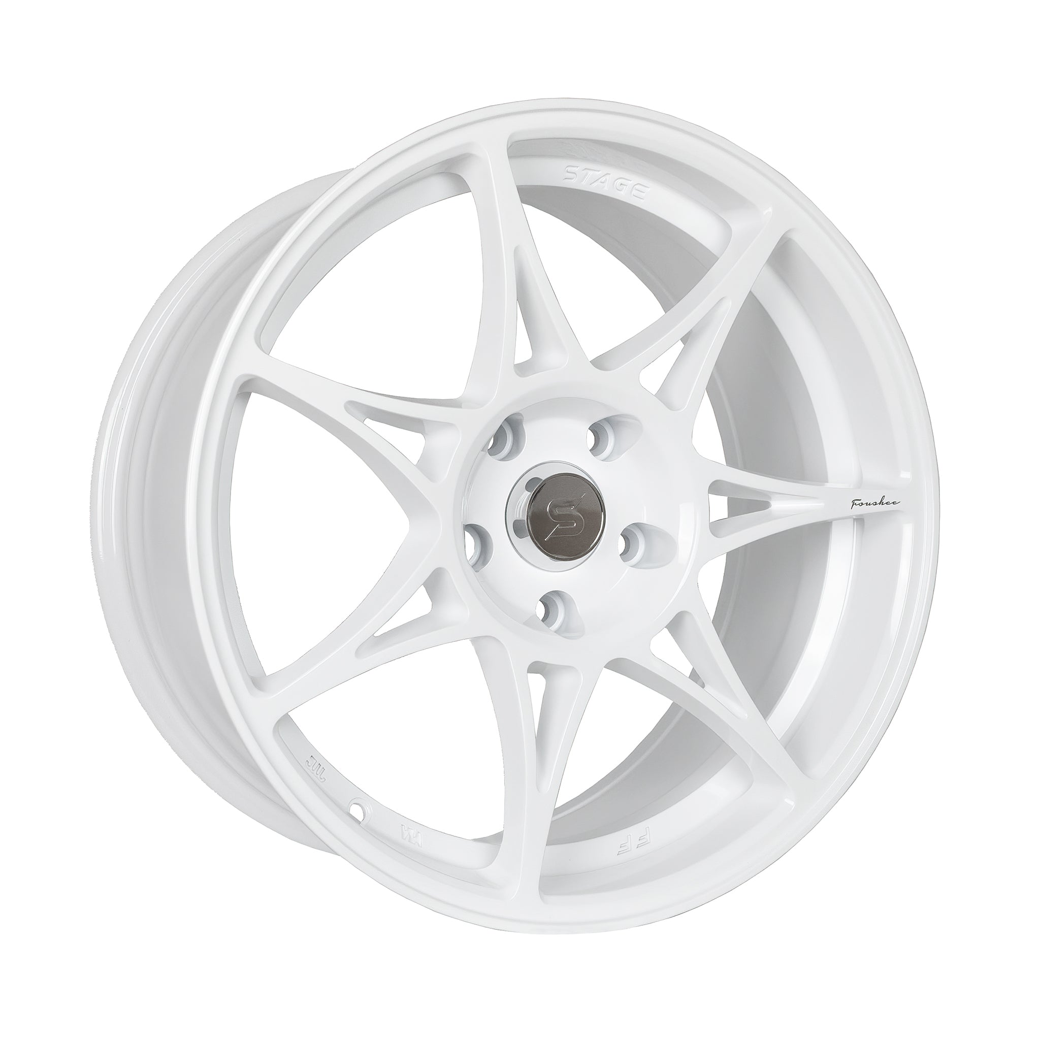 Stage Wheels Foushee 18x8.5 +35mm 5x120 CB: 74.1 Color: White