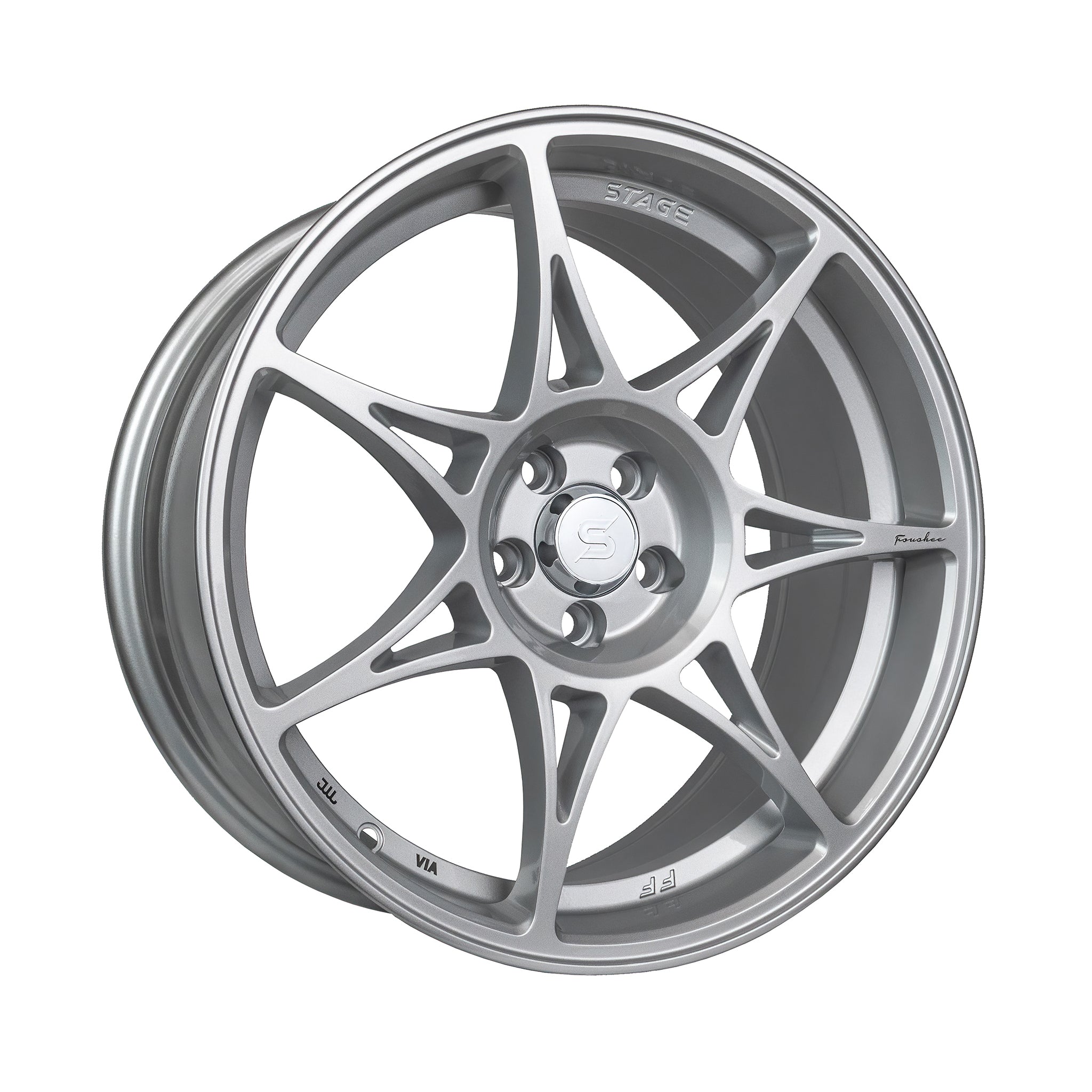 Stage Wheels Foushee 18x8.5 +42mm 5x112 CB: 73.1 Color: Liquid Silver