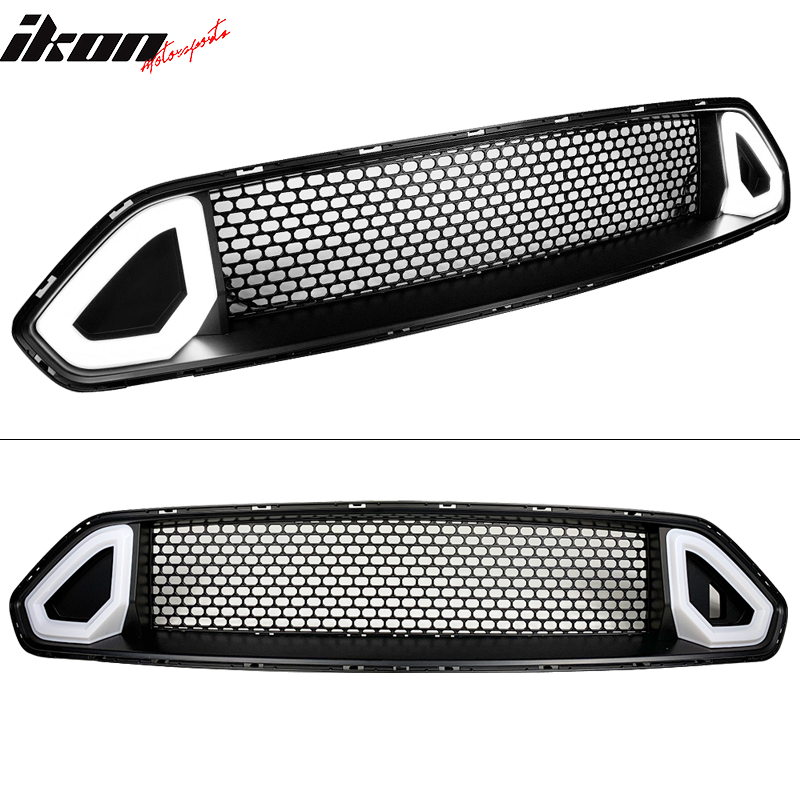 2018-2023 Ford Mustang RTR Style Yellow Turn Signal Light Grille ABS