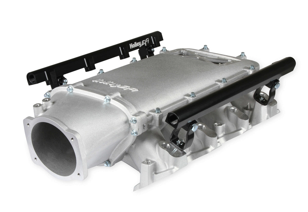 Holley EFI LS3 Low Ram Intake Kit Single Injector Frt Feed