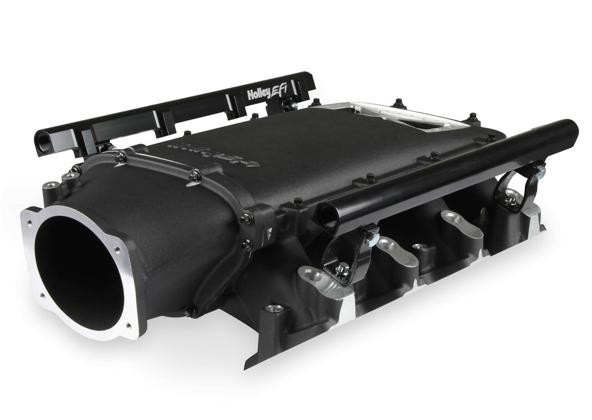 Holley EFI LS3 Low Ram Intake Kit Single Injector Frt Feed