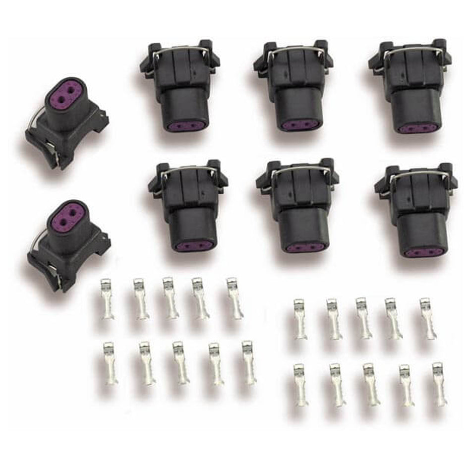 Holley EFI Delphi Injector Terminal & Connector Kit 8pk