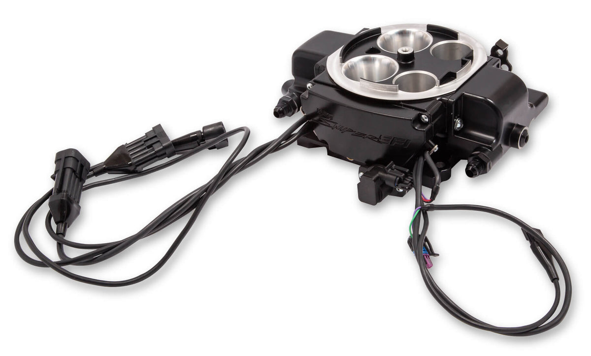 Holley EFI Sniper EFI Quadrajet Kit Black Finish