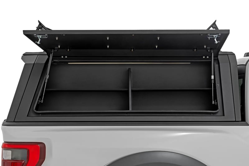Rough Country Bed Cap Side Shelf Storage Bin
Passengers Side | Multiple Makes & Models (Chevy/Ford/GMC/Ram)