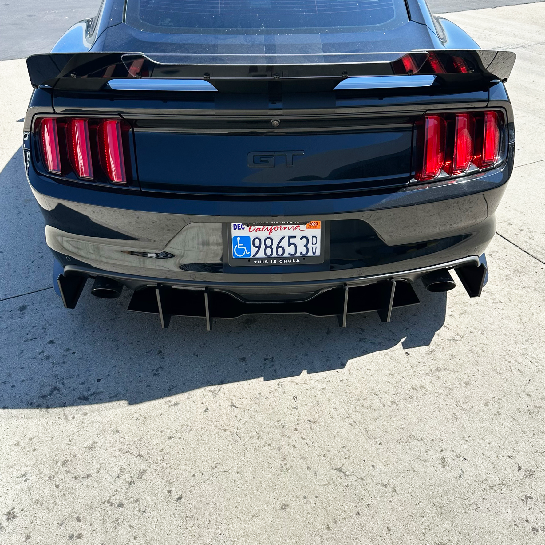 ZL1 Addons Mustang 18-23 EcoBoost Stealth Diffuser