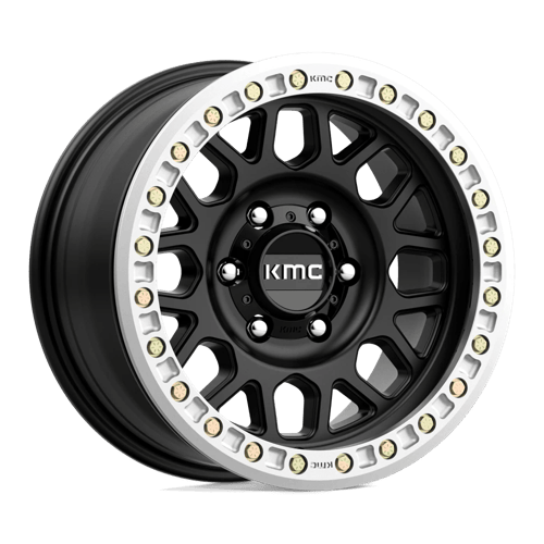 KMC GRENADE DESERT BEADLOCK Satin Black 6x139.7 Wheels - product view 1