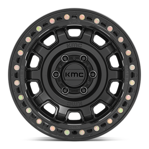 KMC TANK BEADLOCK Satin Black 6x139.7 Wheels - product view 3