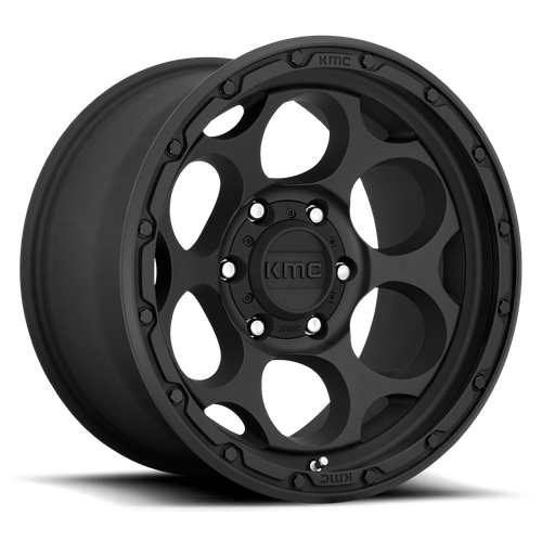 KMC DIRTY HARRY Textured Black 6x139.7 Wheels - product view 1