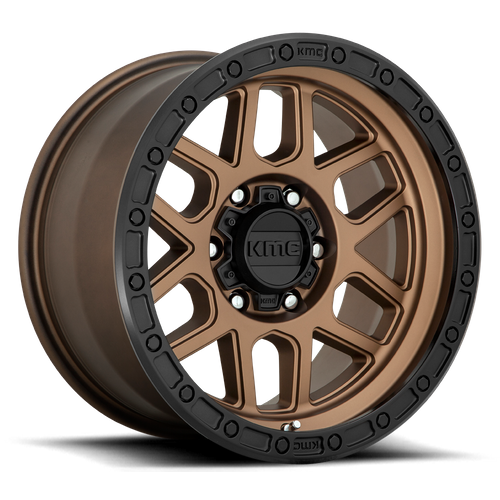 KMC MESA Matte Bronze W/ Black Lip 6x139.7 Wheels - product view 1