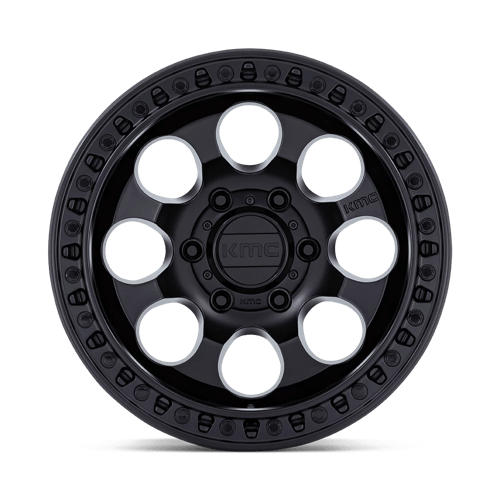 KMC RIOT SBL Satin Black 6x139.7 Wheels - product view 3