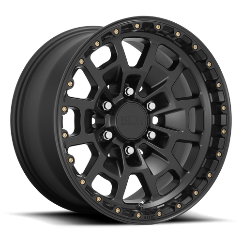 KMC SUMMIT Satin Black 6x139.7 Wheels - product view 1