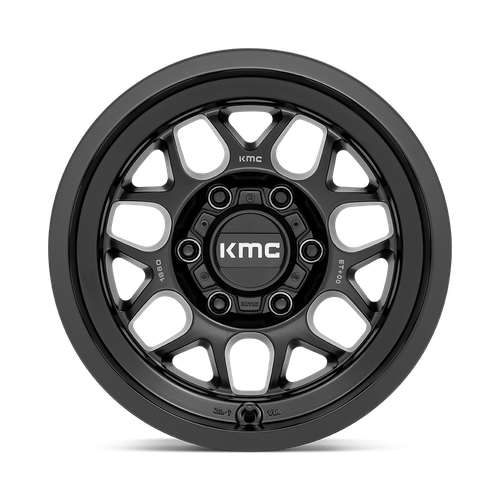 KMC TERRA Satin Black 6x139.7 Wheels - product view 3