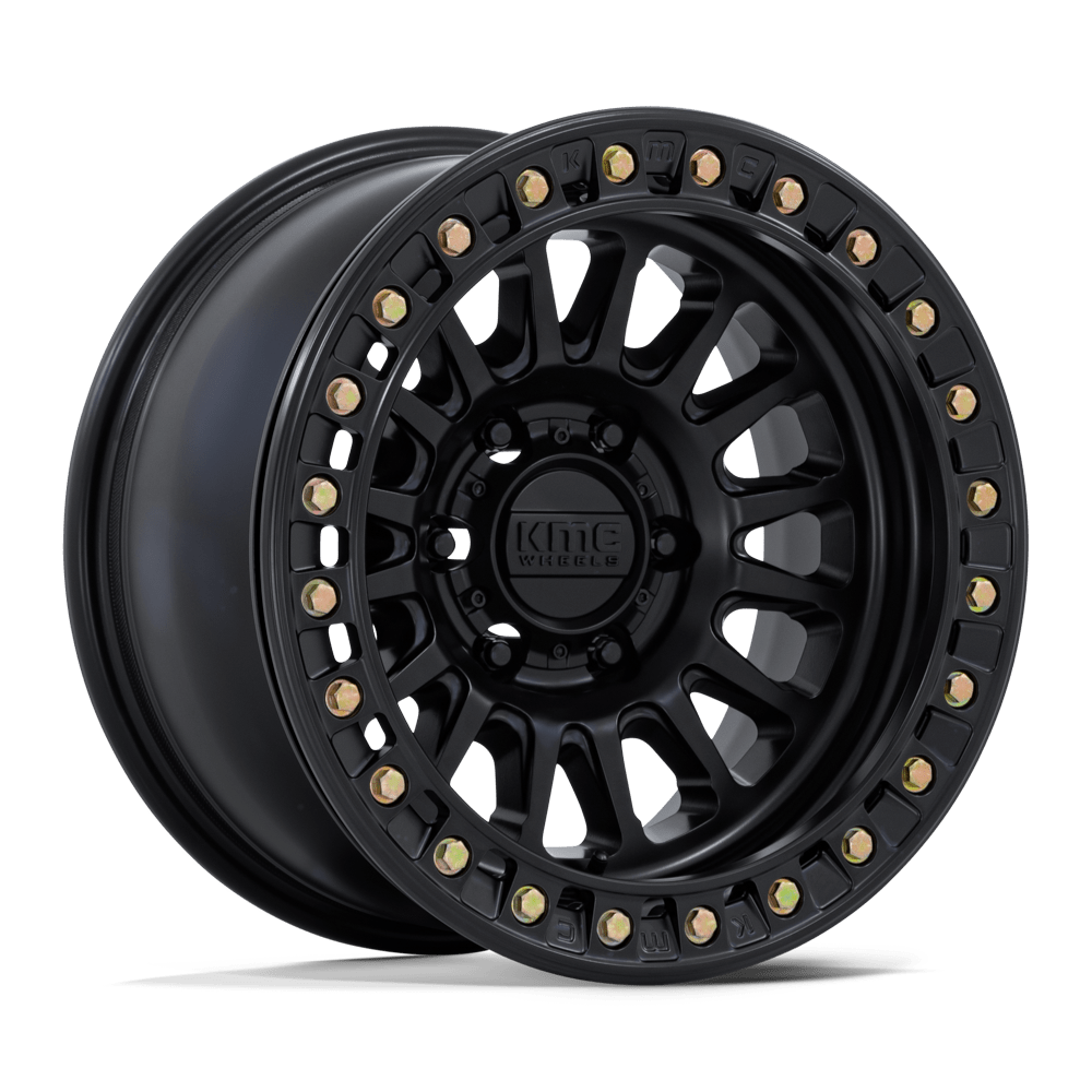 KMC IMPACT BEADLOCK Matte Black 6x139.7 Wheels - product view 4