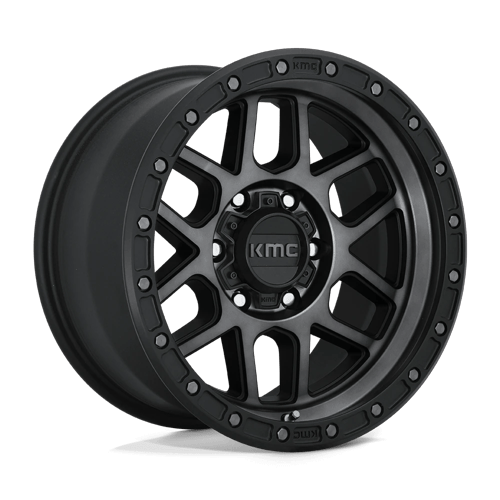 KMC MESA Satin Black W/ Gray Tint 6x139.7 Wheels - product view 1