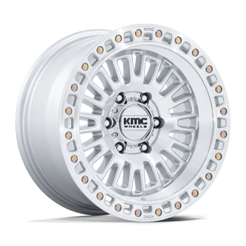 KMC AZTEC Gloss Silver W/ Machined Face 6x139.7 Wheels - product view 1