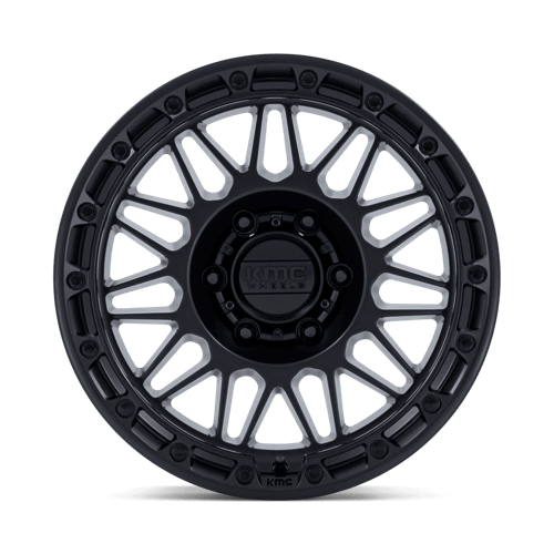 KMC ATTACK Matte Black 6x139.7 Wheels - product view 3