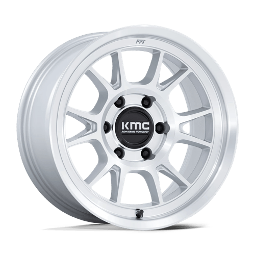 KMC RANGE Gloss Silver W/ Machined Face 6x139.7 Wheels - product view 1