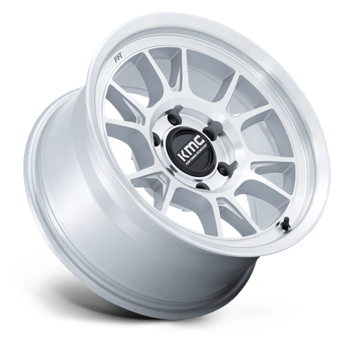 KMC RANGE Gloss Silver W/ Machined Face 6x139.7 Wheels - product view 2