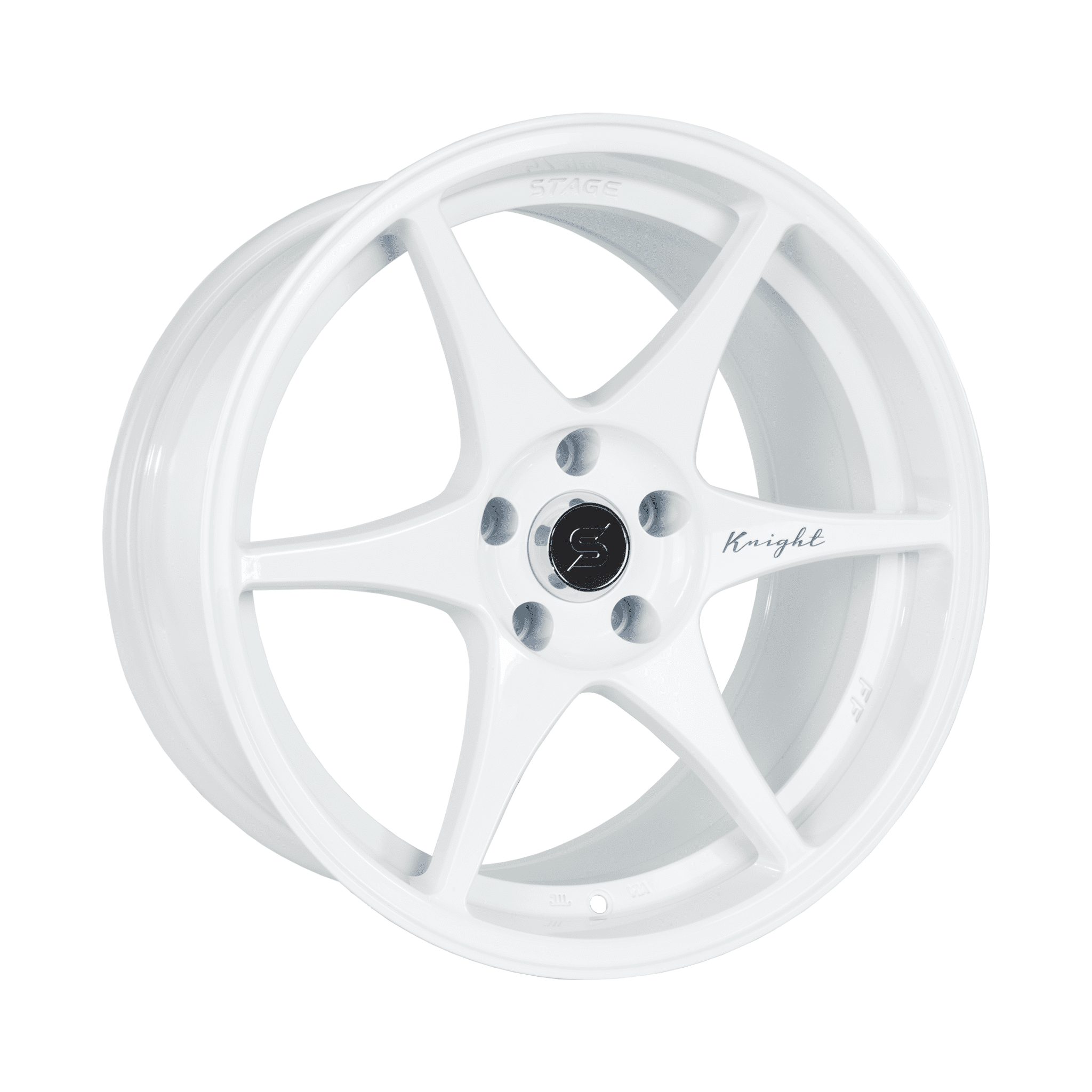 Stage Wheels Knight 18x10.5 +22mm 5x114.3 CB: 73.1 Color: White