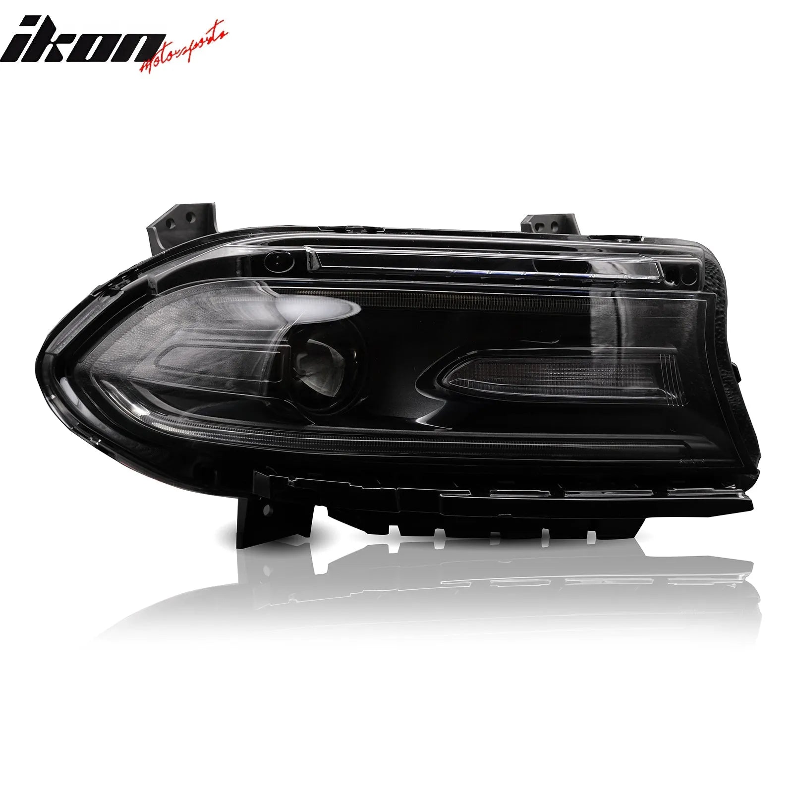 Ikon Motorsports 2015-2023 Dodge Charger DRL LED Headlights Left Right Side w/ 7 Colors