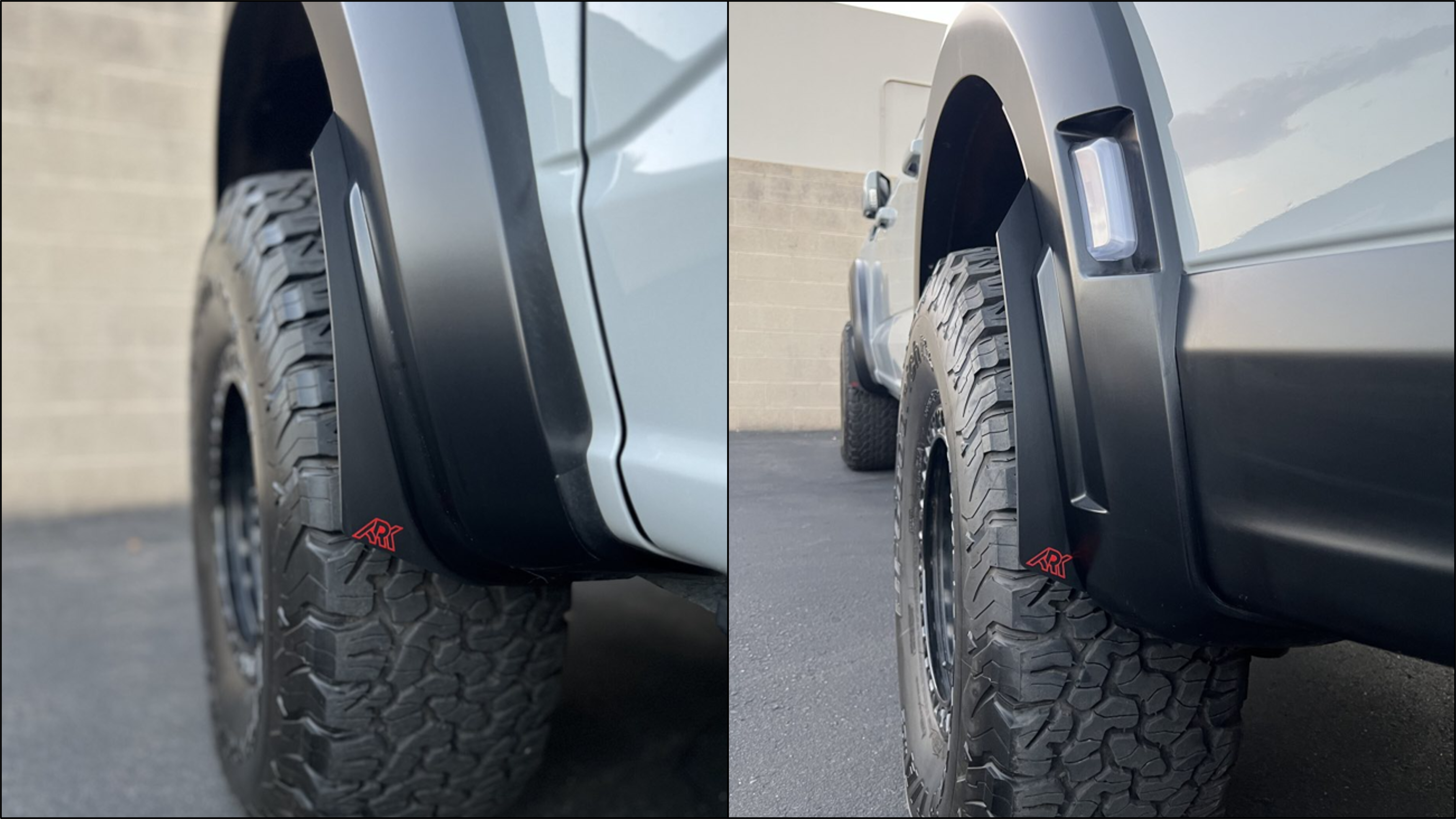 ARK Splash Guards 2023-2026 Ford Raptor R TriXPoly Micro Flares