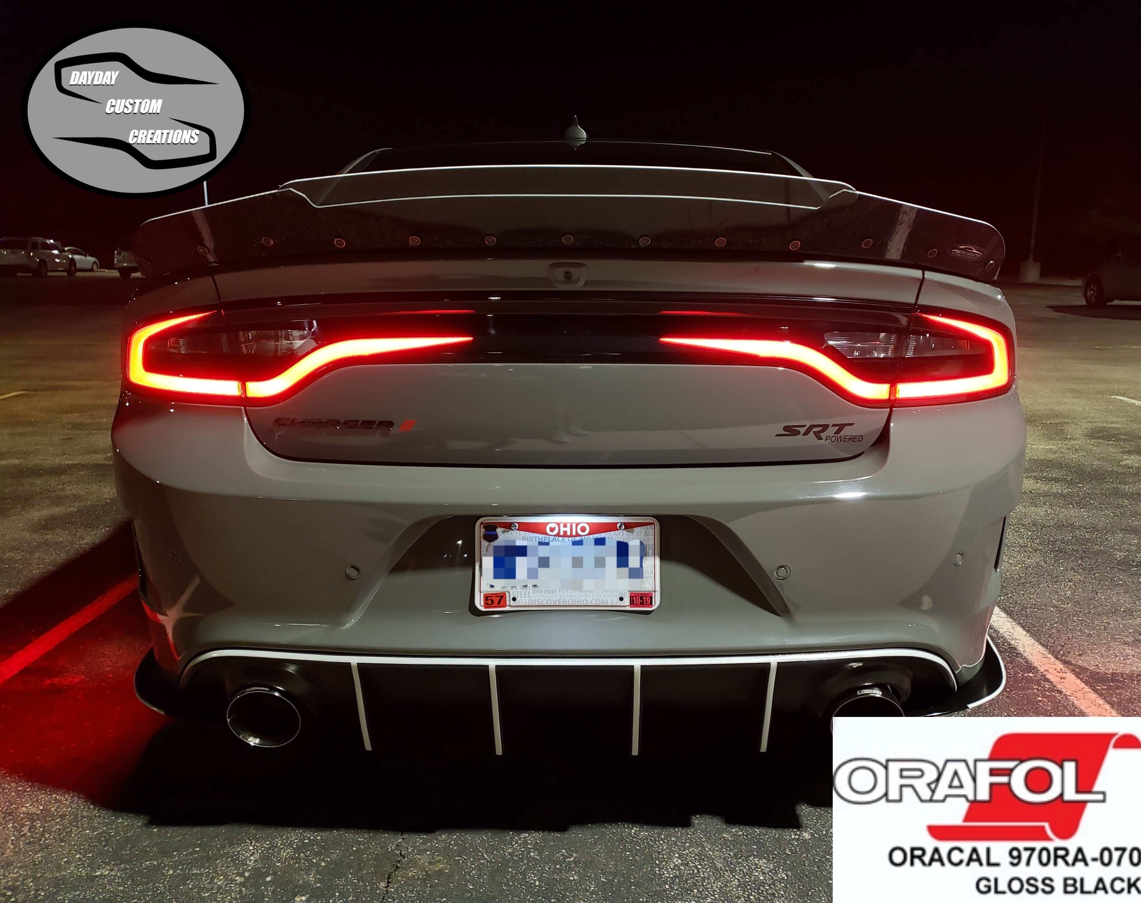 15-23 Dodge Charger Taillight Decal Design 4