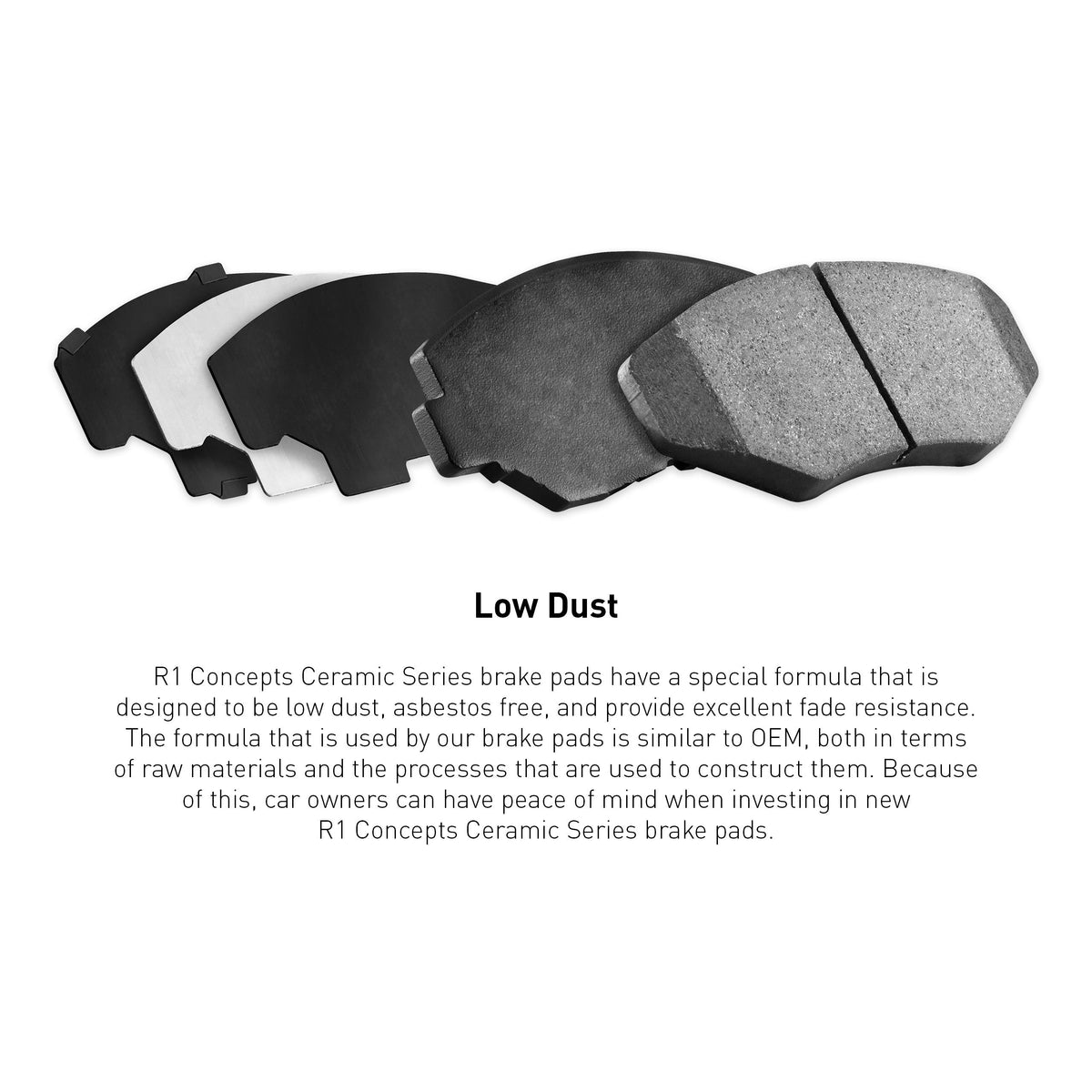 R1 Concepts 24-27 Dodge Charger Sixpack & Daytona Optimum OE Rear Brake Pads