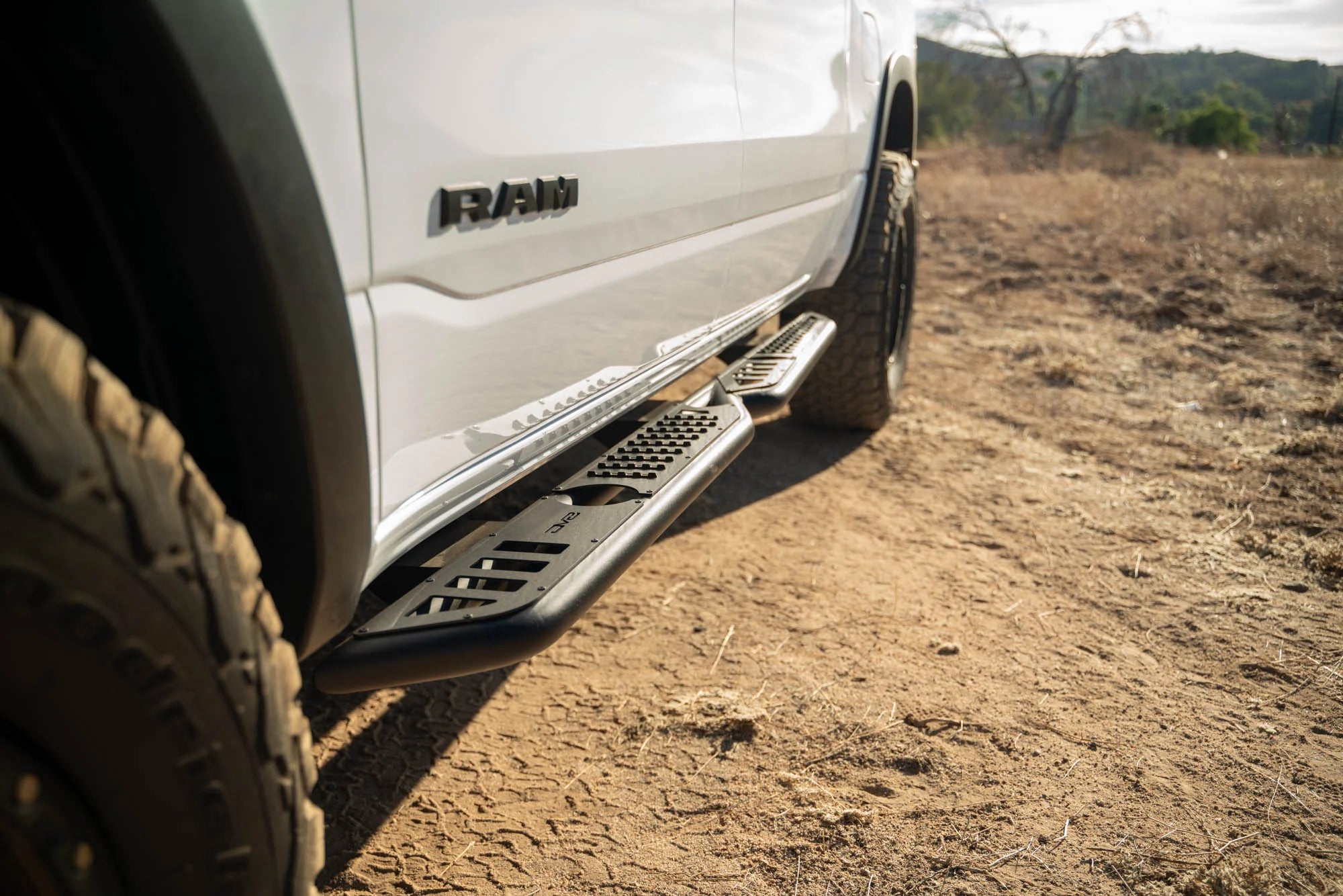 DV8 Off-Road OE Plus Side Steps 2019-2025 Ram 1500 / RHO / TRX Crew Cab Running Boards