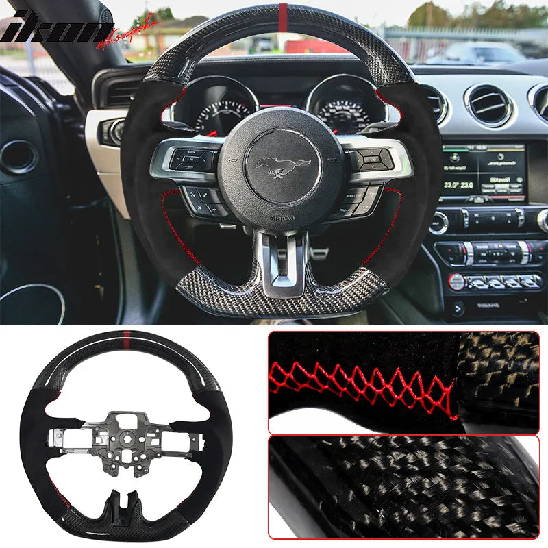 2015-2017 Ford Mustang Steering Wheel Carbon Fiber