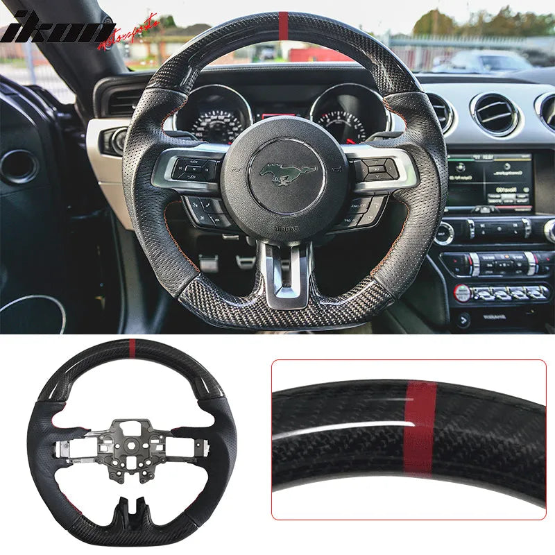 2015-2017 Ford Mustang Steering Wheel Carbon Fiber