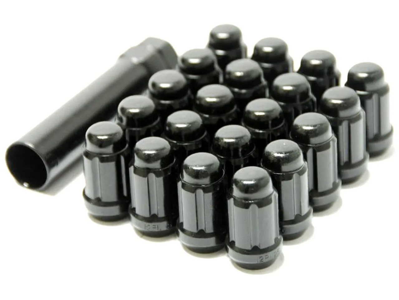 Gorilla Automotive 24-Piece 14mmx1.50 Duplex Spline Lug Nut Kit (Black) - K6TS-14150BGR