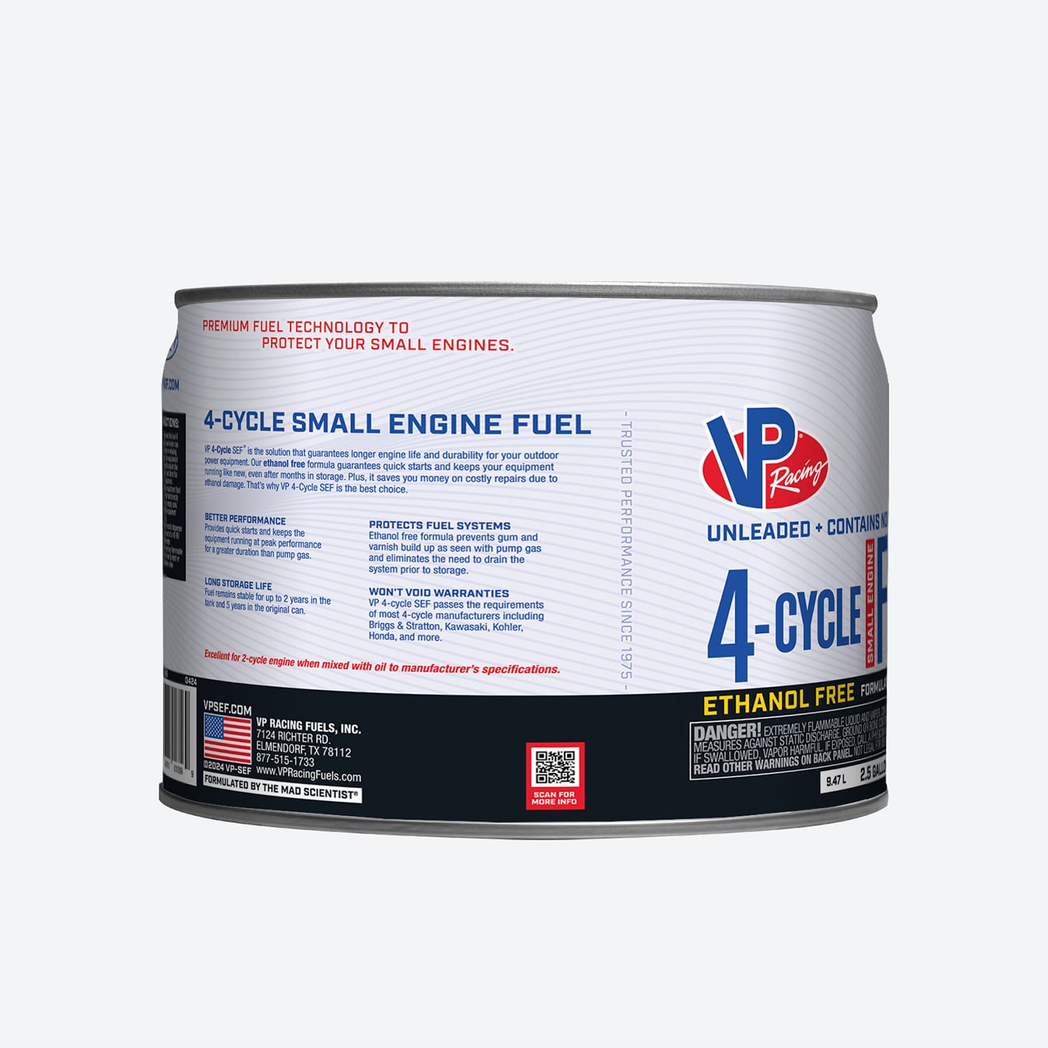 VP Racing 4-Cycle Fuel: Ethanol-Free Small Engine Fuel