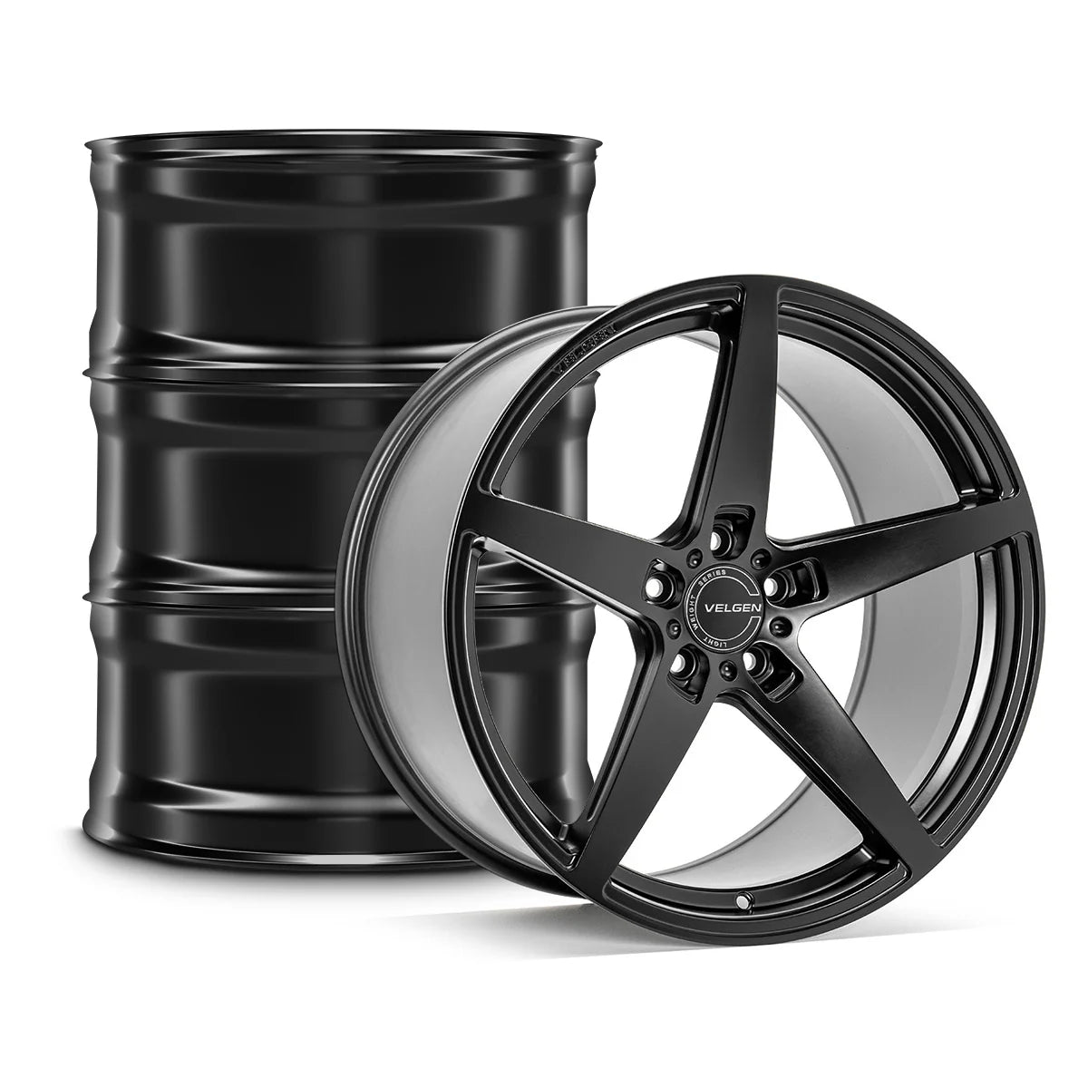 Velgen Classic5 V2 Wheel Satin Black Set Of 4