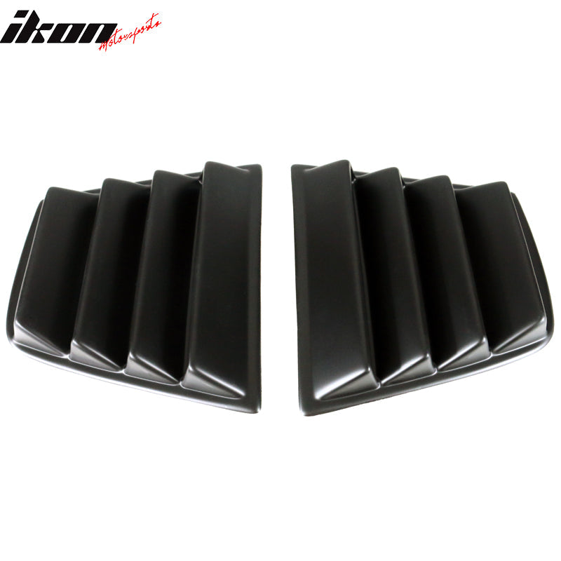 Ikon Motorsports 2008-2023 Dodge Challenger Rear Window Scoop Louver Vent