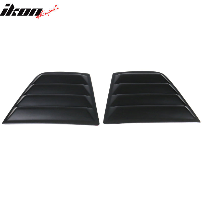 Ikon Motorsports 2008-2023 Dodge Challenger Rear Window Scoop Louver Vent