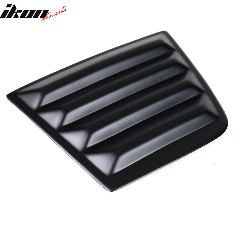 Ikon Motorsports 2008-2023 Dodge Challenger Rear Window Scoop Louver Vent