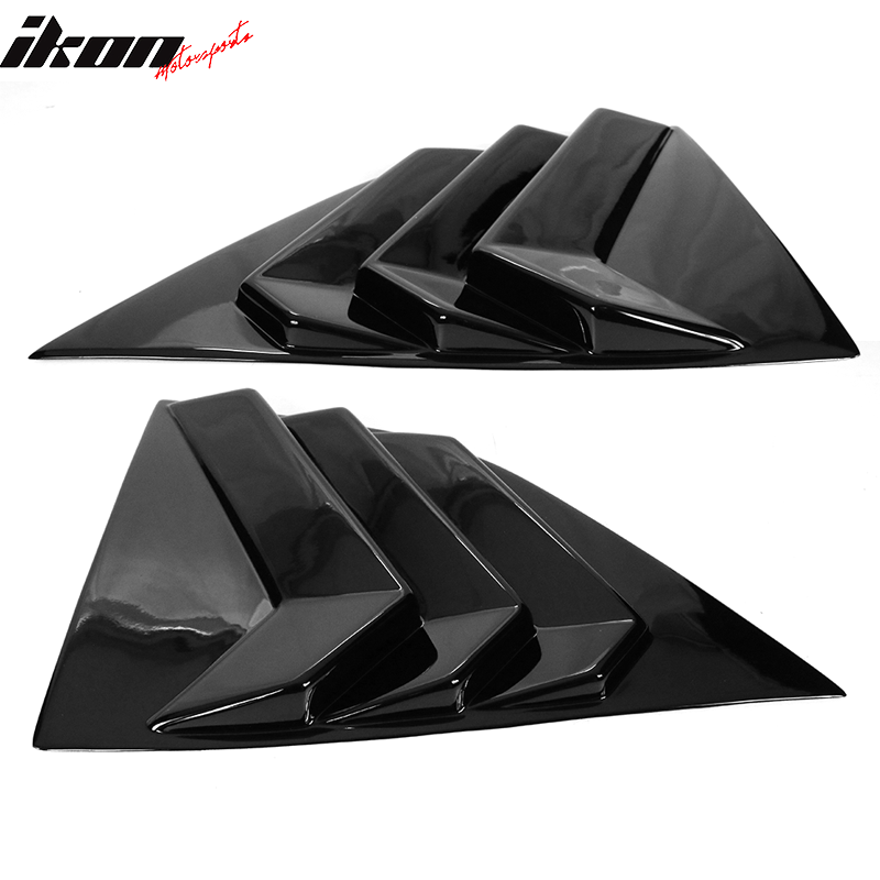 Ikon Motorsports 2008-2023 Dodge Challenger Rear Window Scoop Louver Vent