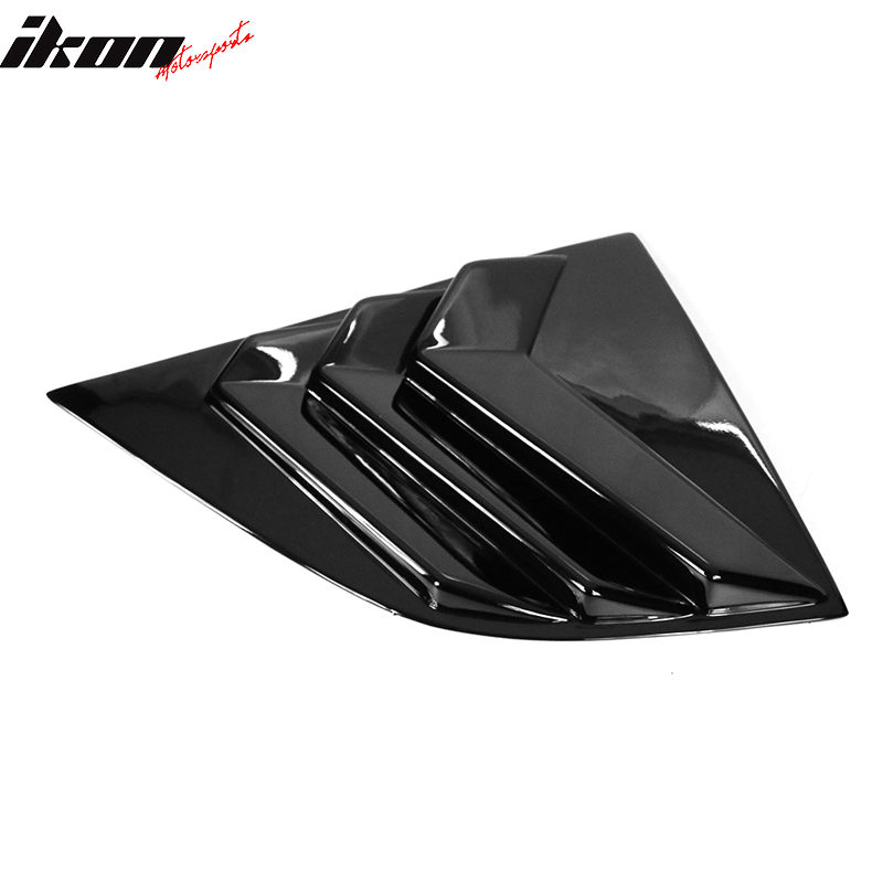 Ikon Motorsports 2008-2023 Dodge Challenger Rear Window Scoop Louver Vent