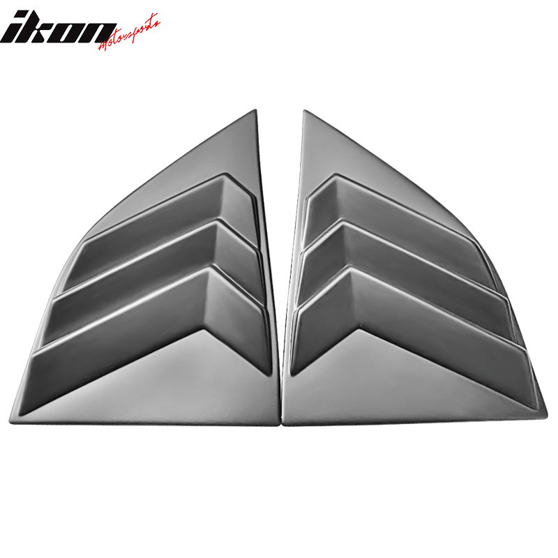 Ikon Motorsports 2008-2023 Dodge Challenger Rear Window Scoop Louver Vent