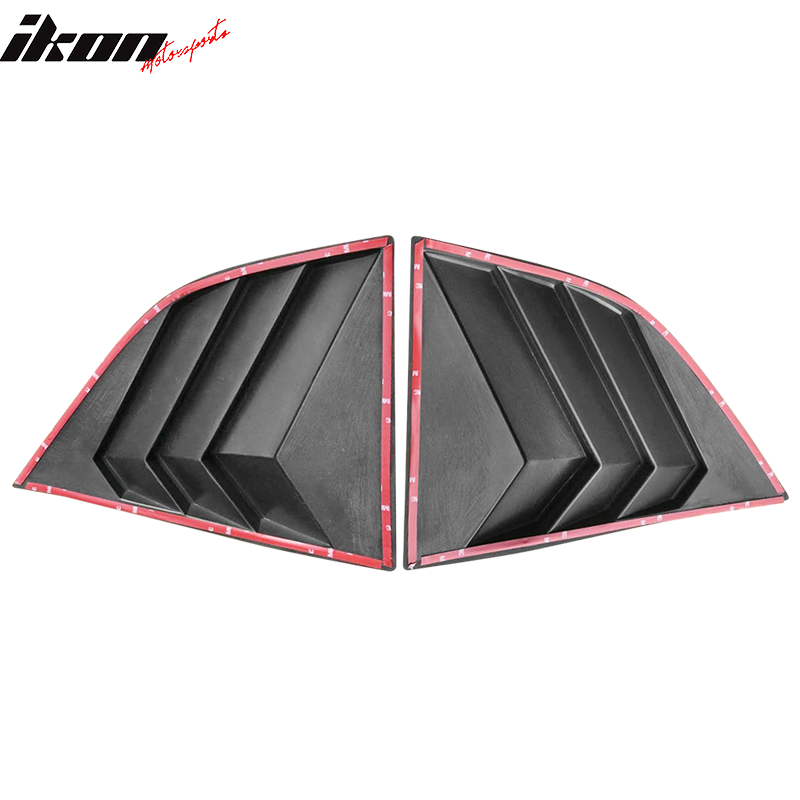 Ikon Motorsports 2008-2023 Dodge Challenger Rear Window Scoop Louver Vent