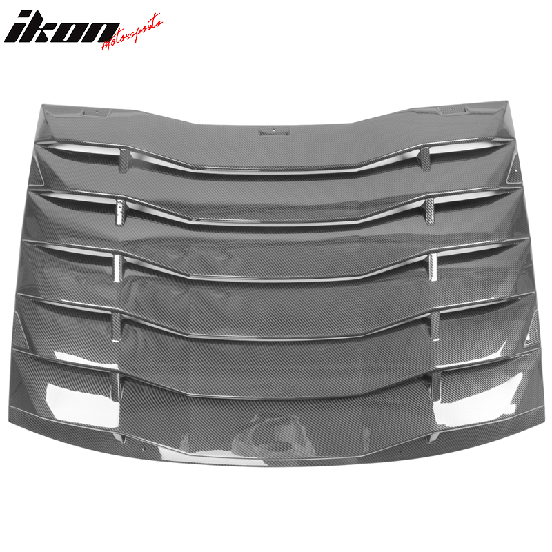 Ikon Motorsports 2008-2023 Dodge Challenger Rear Window Scoop Louver Vent