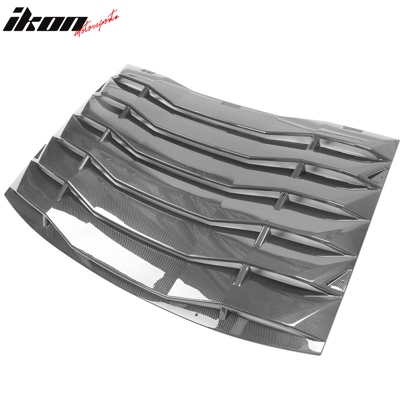 Ikon Motorsports 2008-2023 Dodge Challenger Rear Window Scoop Louver Vent