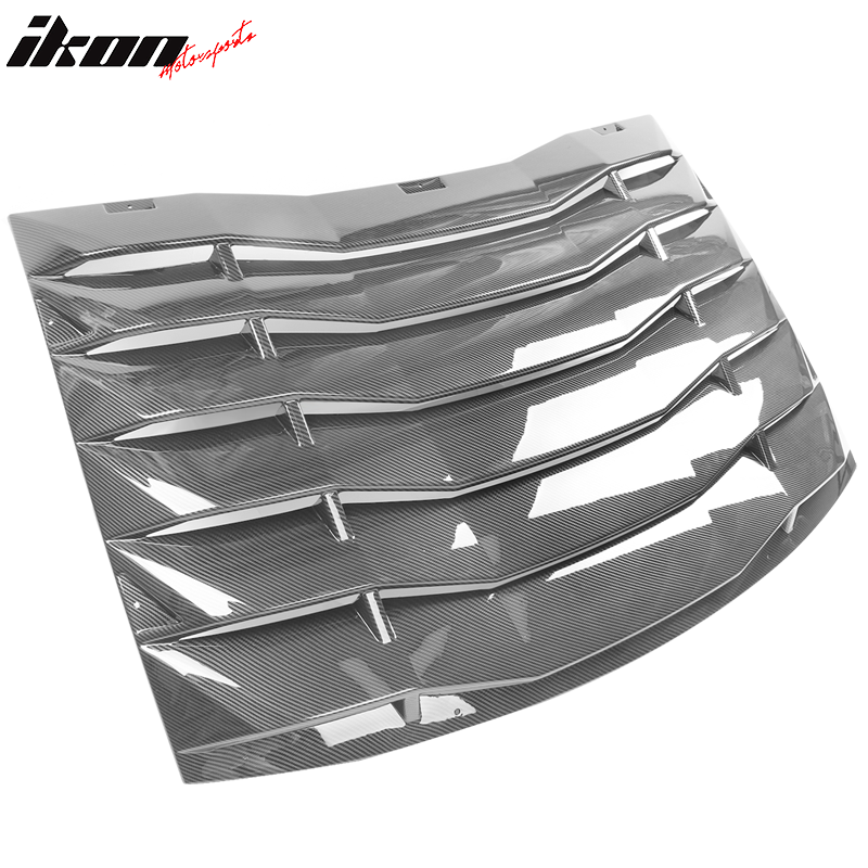 Ikon Motorsports 2008-2023 Dodge Challenger Rear Window Scoop Louver Vent