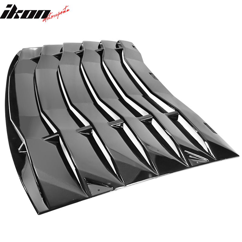 Ikon Motorsports 2008-2023 Dodge Challenger Rear Window Scoop Louver Vent