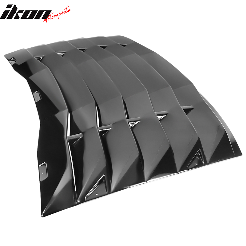 Ikon Motorsports 2008-2023 Dodge Challenger Rear Window Scoop Louver Vent