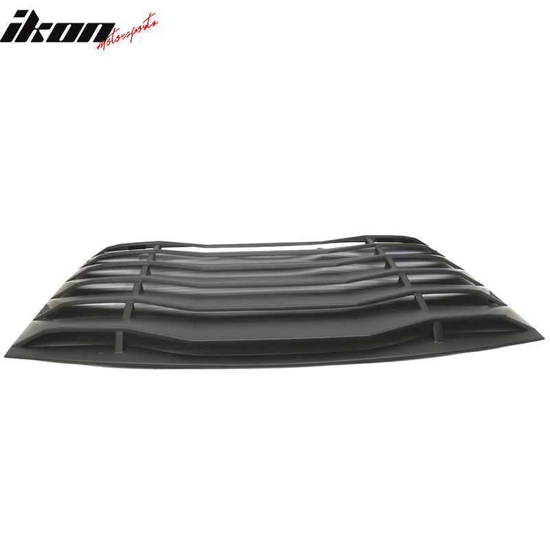 Ikon Motorsports 2008-2023 Dodge Challenger Rear Window Scoop Louver Vent