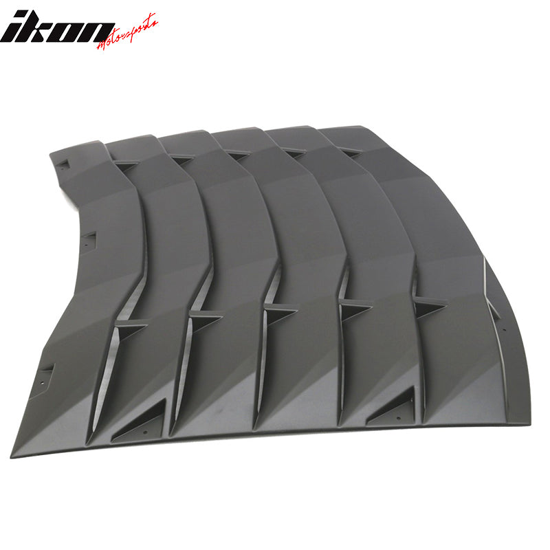 Ikon Motorsports 2008-2023 Dodge Challenger Rear Window Scoop Louver Vent