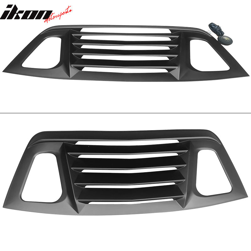 Ikon Motorsports 2008-2023 Dodge Challenger Rear Window Scoop Louver Vent