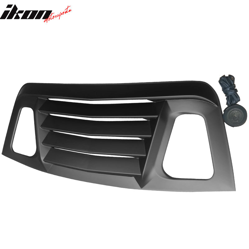 Ikon Motorsports 2008-2023 Dodge Challenger Rear Window Scoop Louver Vent