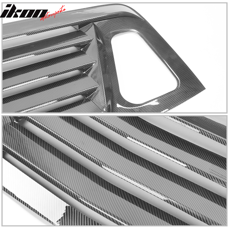 Ikon Motorsports 2008-2023 Dodge Challenger Rear Window Scoop Louver Vent